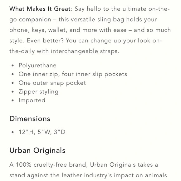 NWT Liberty Sling bag - Picture 4 of 5